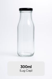 300ml Ultra Clear Glass Milk Bottle