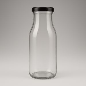 500ml Ultra Clear Glass Milk Bottle