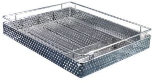 Stainless Steel Perforated Cutlery Basket ,for Kitchen