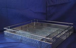 Stainless Steel Perforated Cutlery Basket ,for Kitchen