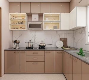 Modular L Shape Kitchen Setup