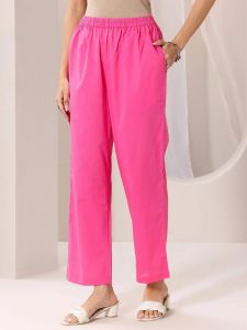 Pink French Crepe Printed Ladies Kurta Set