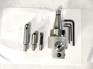 Micro Boring Head 10-100 Mm with ISO30 Shank and 3 Nos. TPGX09 Tools