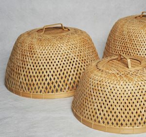 Bamboo Dome Grip Food Cover Set