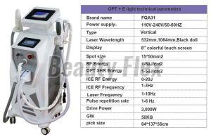 3 In 1 IPL Laser Machine With Q Switch Nd Yag Laser