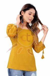 Ladies Mustard Tunic Top