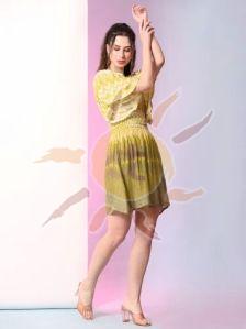 Ladies Pista Green Tunic Top