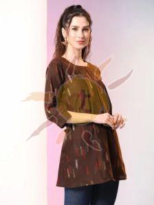Ladies Brown Tunic Top