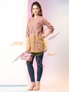 Ladies Rust Pink Tunic Top