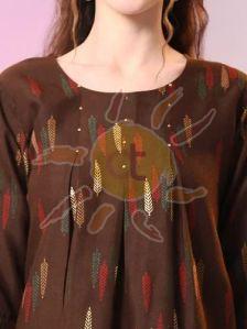Ladies Brown Tunic Top