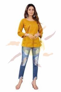 Ladies Mustard Tunic Top