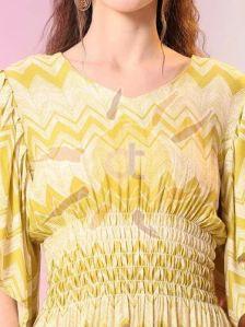 Ladies Pista Green Tunic Top