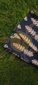 Ladies Black Cotton Printed Anarkali Kurti