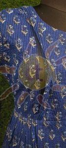 Ladies Blue Printed Anarkali Kurti
