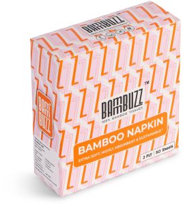 Bammbuzz Tangerine Bamboo Napkin