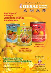 Alphonso Mango Titbits With Alphonso Mango Pulp