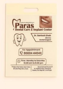 Non Woven Printed Hospitals and Clinics D Cut Bags
