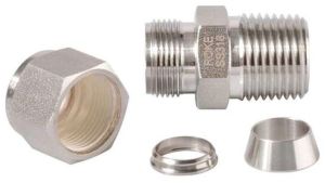 Double Ferrule Tube Male Connector