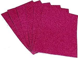 Dark Pink A4 Size Glitter Paper Sheet