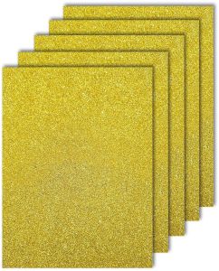 Golden A4 Size Glitter Paper Sheet