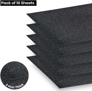 Black A4 Size Glitter Paper Sheet