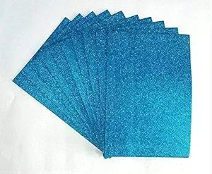 Sky Blue A4 Size Glitter Paper Sheet