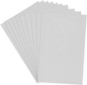White A4 Size Glitter Paper Sheet