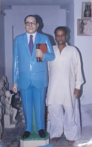 DR B R Ambedkar White Statue