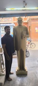 DR B R Ambedkar White Statue
