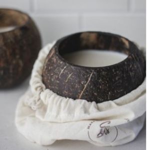 Coconut Shell Round Candles