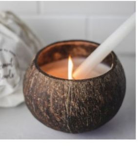Coconut Shell Round Candles