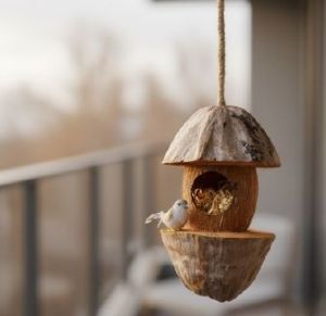 Coconut Shell Bird Nest