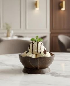 Coconut Shell Ice Cream Cups