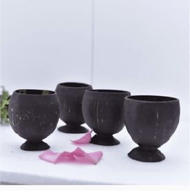Coconut Shell Jar Glasses