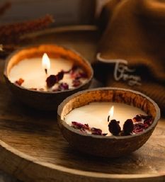 Coconut Shell Scented Candles