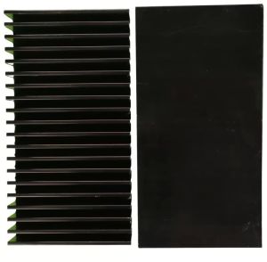196x100x33 Mm Black Aluminium Heat Sink
