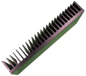 250x95x40 Mm Black Aluminium Heat Sink