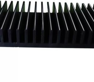180x70x20 Mm Black Aluminium Heat Sink