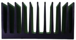 152x70x80 Mm Black Aluminium Heat Sink