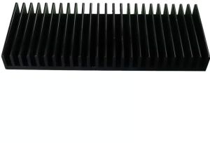 180x70x20 Mm Black Aluminium Heat Sink
