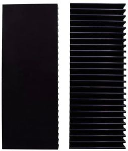 180x70x20 Mm Black Aluminium Heat Sink