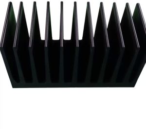 152x70x80 Mm Black Aluminium Heat Sink