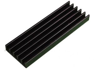 150x50x14 Mm Black Aluminium Heat Sink