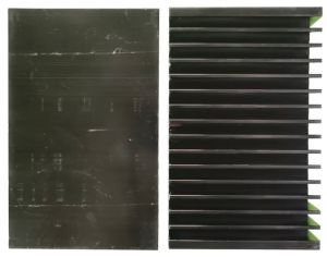 160x100x40 Mm Black Aluminium Heat Sink