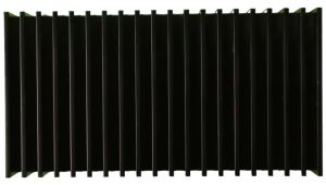 196x100x33 Mm Black Aluminium Heat Sink