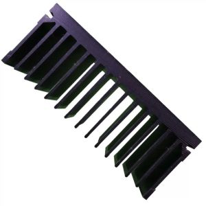 205x70x80 Mm Black Aluminium Heat Sink