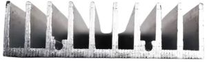 150x70x20 Mm White Aluminium Heat Sink