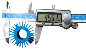 45mm X 50 Mm Round Aluminium Heat Sink