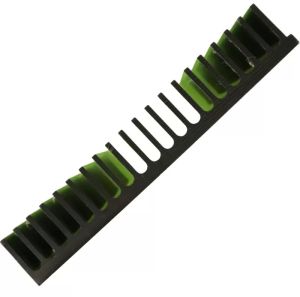 196x100x33 Mm Black Aluminium Heat Sink
