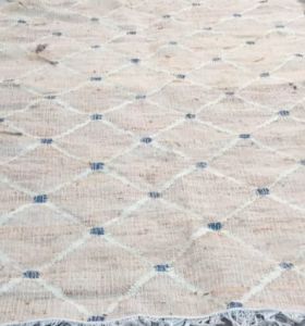 Diamond Pattern Handmade Wool Jute Rug